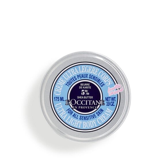 L'Occitane 5% Shea Butter Ultra Light Body Cream 175ml / 3.9OZ new